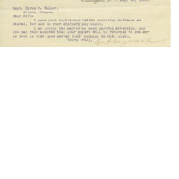 Letter from attorney Henry Hayward to Cyrus Walker upon receiving evidence for his pension application Letter from attorney Henry Hayward to Cyrus Walker upon receiving evidence for his pension application