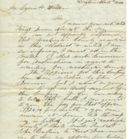 Letter to Cyrus Walker regarding enlisting in the Union Army 